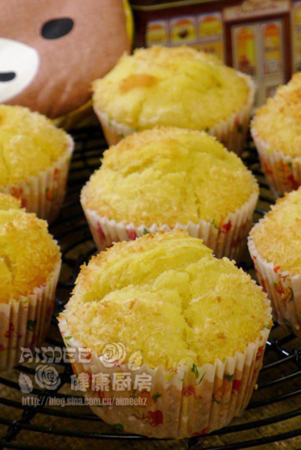 木糖醇柠檬椰香玛芬蛋糕