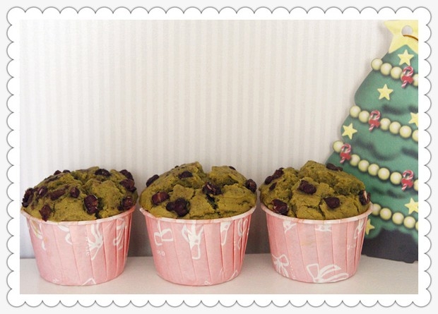 椰香抹茶红豆马芬