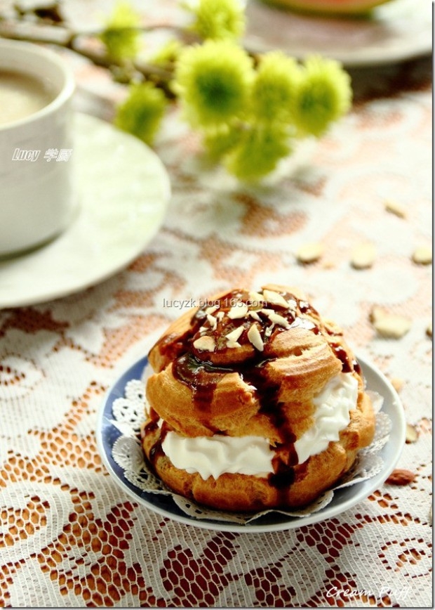 巧克力奶油泡芙