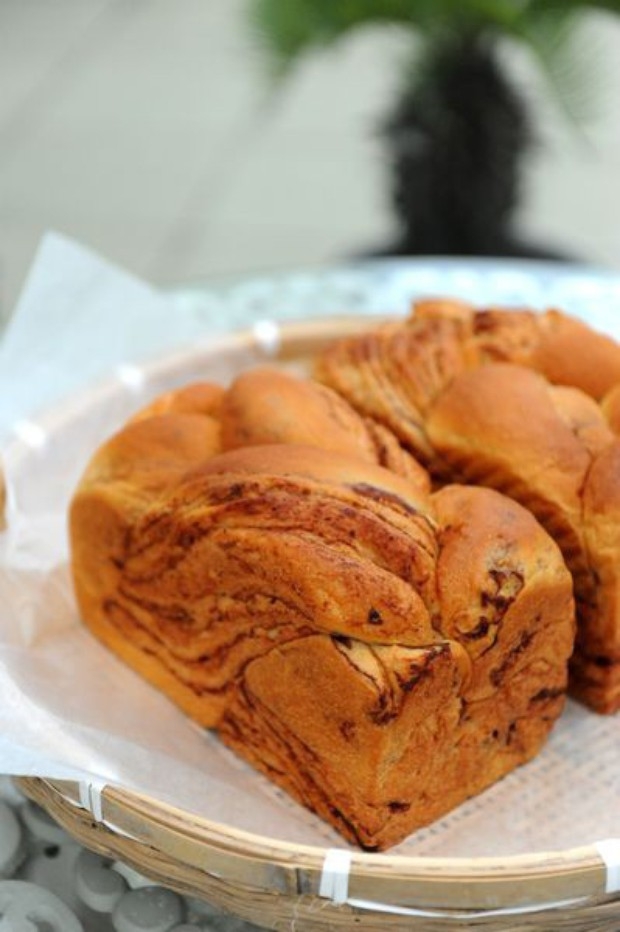 天然酵母红豆大理石土司