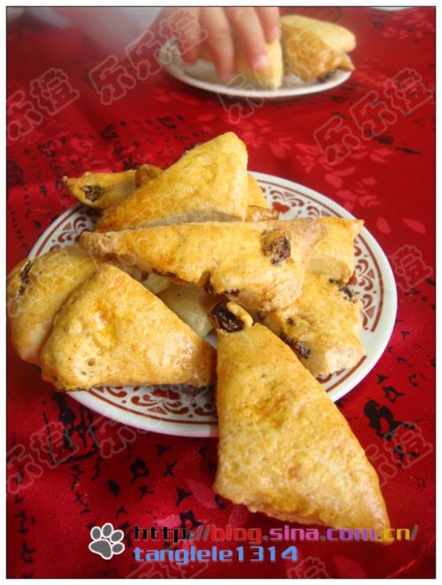 全麦葡萄干司康