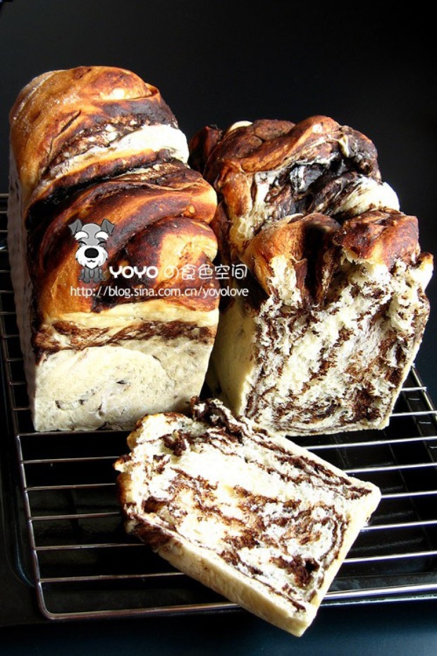 巧克力扭纹土司