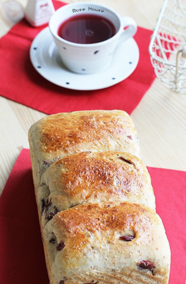 红糖蔓越莓全麦吐司