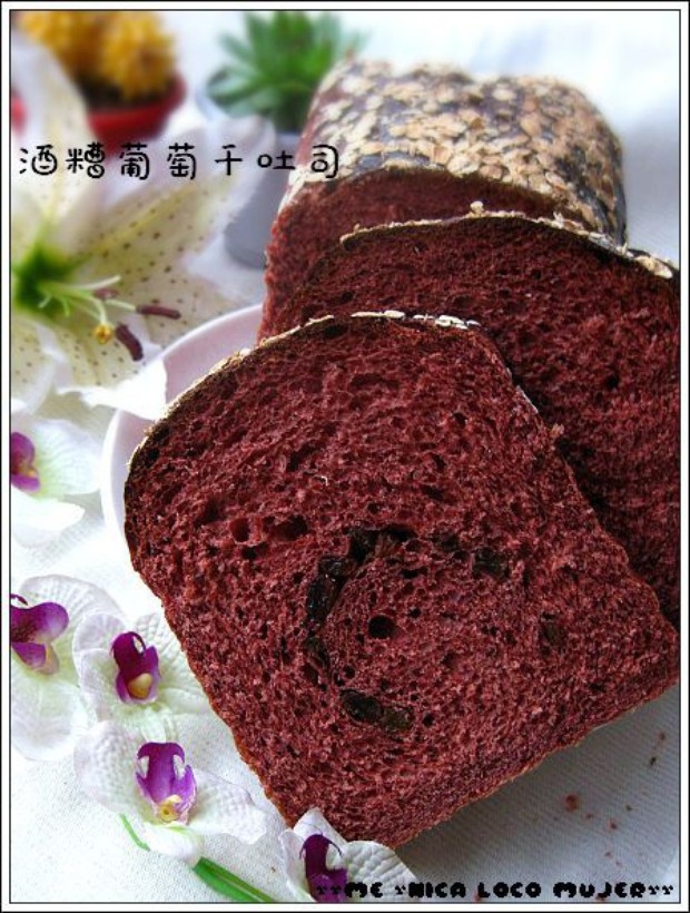 酒糟葡萄干吐司