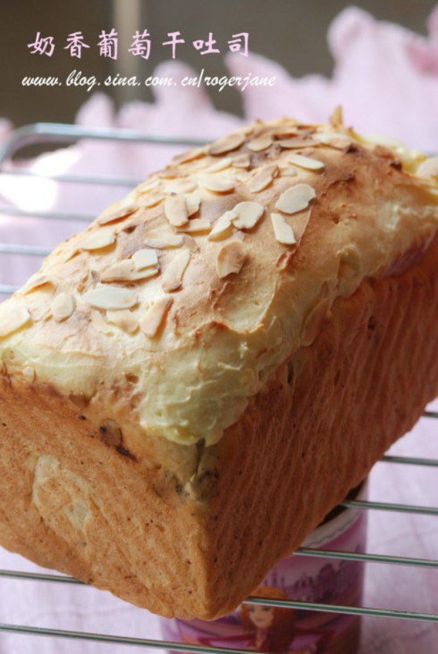 奶香葡萄干吐司