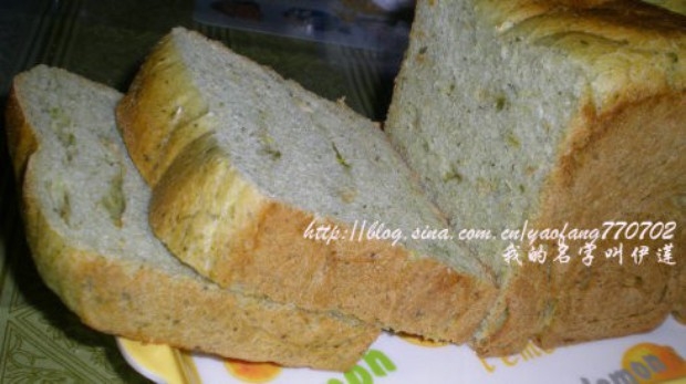 菠菜葱花奶酪吐司