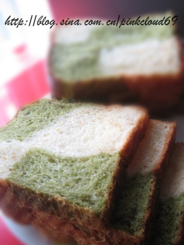 抹茶双色吐司