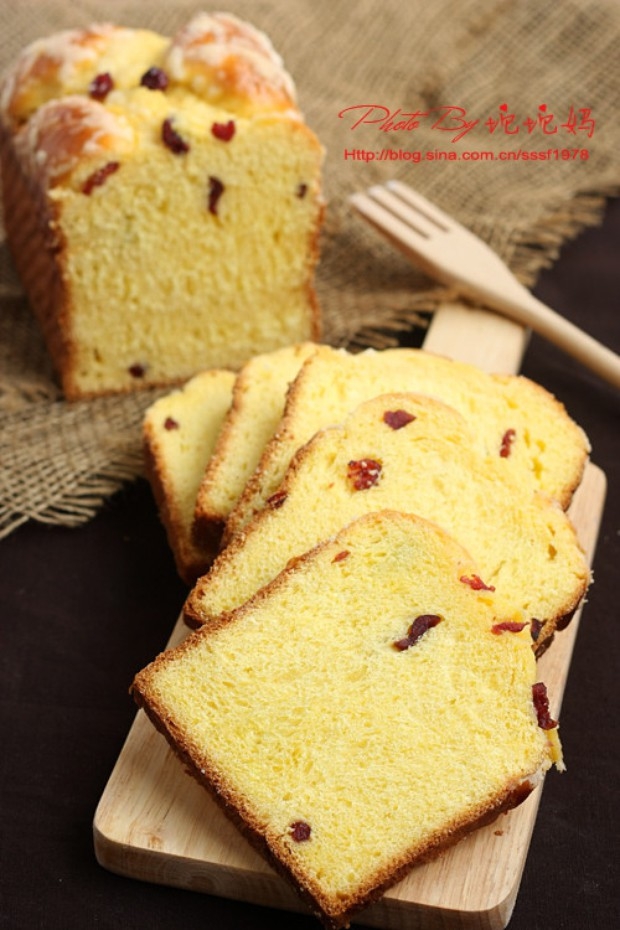 蔓越莓金黄大吐司