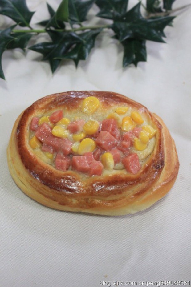 火腿玉米面包