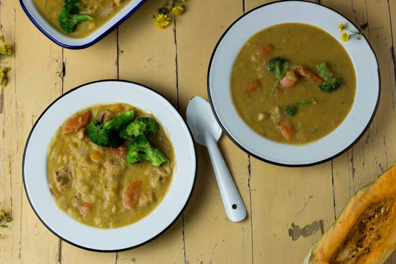 【太秋天】南瓜豆乳炖菜