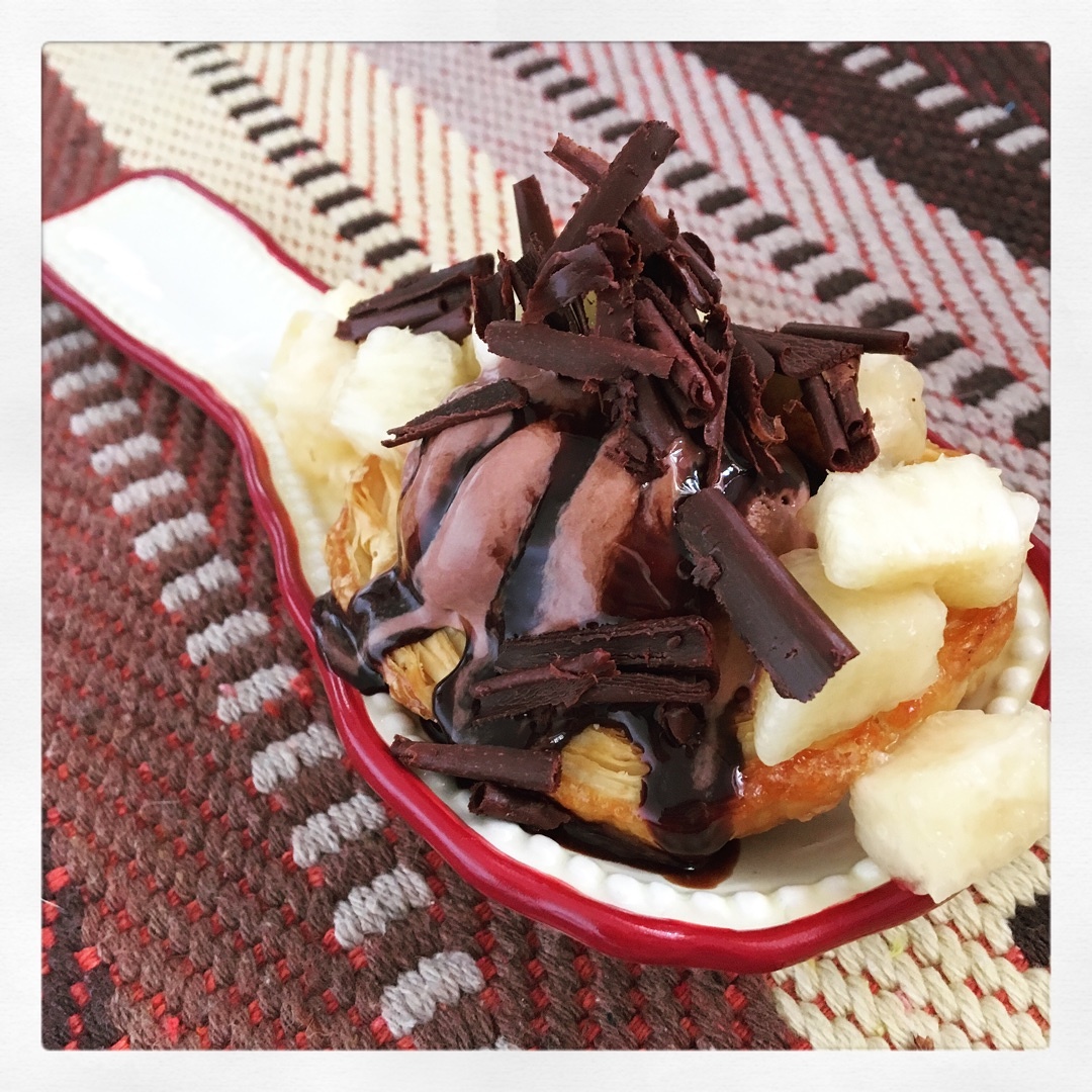 蝴蝶酥冰淇淋(brunch dessert)