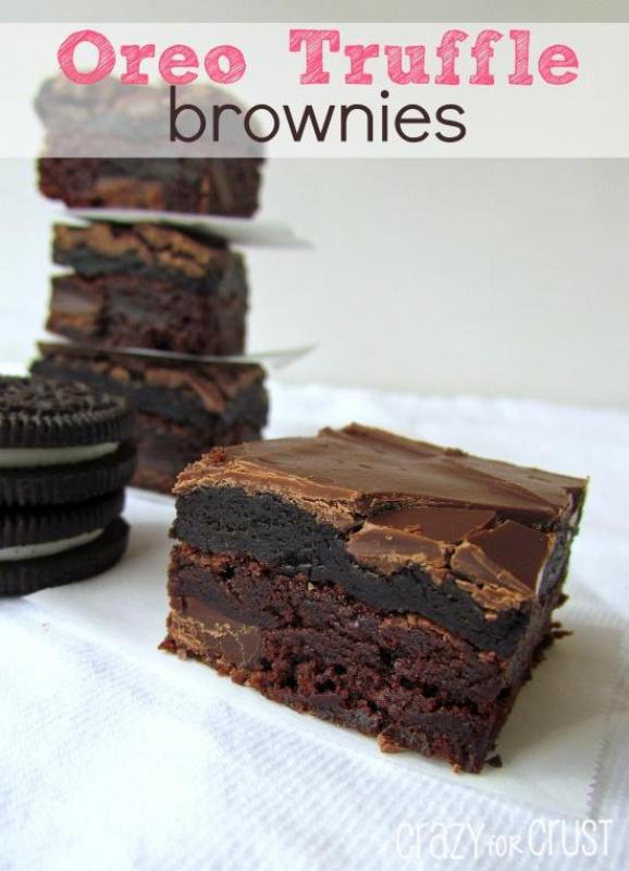 Oreo Truffle Brownies 奥利奥松露布朗尼